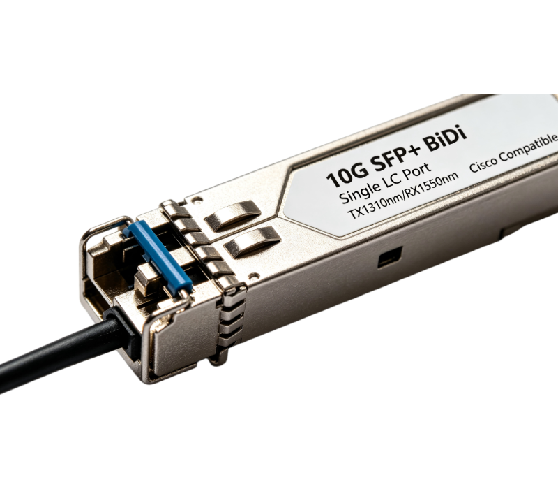10G SFP+ BiDi Optical Module Single Fiber Long Range Networking Solution